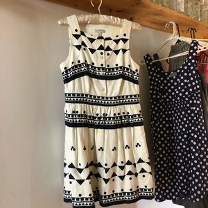 J Crew black and white dress size 4